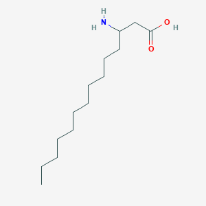 molecular formula C14H29NO2 B12562483 3-Aminotetradecanoic acid CAS No. 143085-79-4