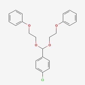 1,1'-{[(4-Chlorophenyl)methylene]bis(oxyethane-2,1-diyloxy)}dibenzene