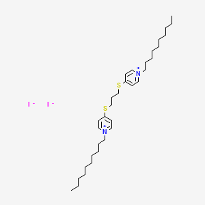 Pyridinium, 4,4'-[1,3-propanediylbis(thio)]bis[1-decyl-, diiodide