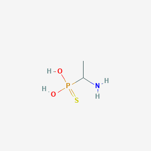 molecular formula C2H8NO2PS B12562543 Phosphonothioic acid, (1-aminoethyl)- CAS No. 188649-76-5