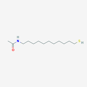 molecular formula C13H27NOS B12562547 N-(11-Sulfanylundecyl)acetamide CAS No. 148613-49-4