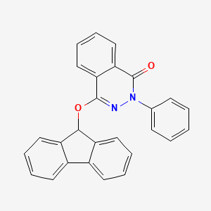 molecular formula C27H18N2O2 B12562578 4-[(9H-Fluoren-9-yl)oxy]-2-phenylphthalazin-1(2H)-one CAS No. 188999-14-6