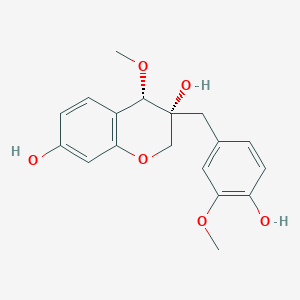molecular formula C18H20O6 B1256258 Caesalpiniaphenol F 