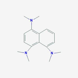 molecular formula C16H23N3 B12562639 1,4,5-Naphthalenetriamine, N,N,N',N',N'',N''-hexamethyl- CAS No. 199342-43-3