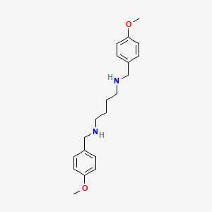 molecular formula C20H28N2O2 B12562641 N~1~,N~4~-Bis[(4-methoxyphenyl)methyl]butane-1,4-diamine CAS No. 218956-13-9