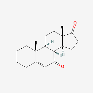 molecular formula C19H26O2 B1256266 Androst-5-ene-7,17-dione 