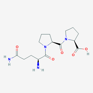 molecular formula C15H24N4O5 B12562678 L-Proline, L-glutaminyl-L-prolyl- CAS No. 182691-62-9