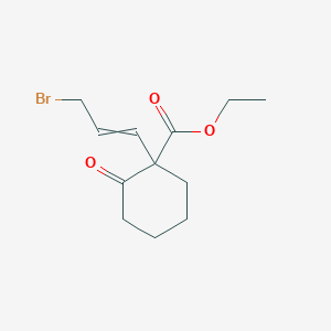 Ethyl 1-(3-bromoprop-1-en-1-yl)-2-oxocyclohexane-1-carboxylate