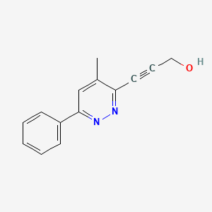 3-(4-Methyl-6-phenylpyridazin-3-yl)prop-2-yn-1-ol