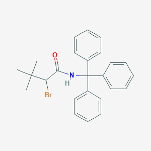 Butanamide, 2-bromo-3,3-dimethyl-N-(triphenylmethyl)-