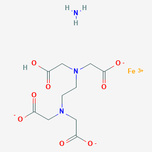 molecular formula C10H16FeN3O8 B1256272 Ammonium ferric edetate 