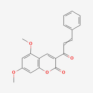 5,7-Dimethoxy-3-(3-phenylacryloyl)-2H-1-benzopyran-2-one