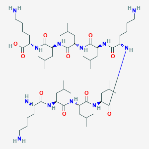 molecular formula C54H104N12O10 B12562743 L-Lysyl-L-leucyl-L-leucyl-L-leucyl-L-lysyl-L-leucyl-L-leucyl-L-leucyl-L-lysine CAS No. 192657-87-7