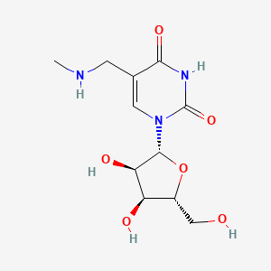 molecular formula C11H17N3O6 B1256275 5-Methylaminomethyluridine CAS No. 72667-55-1