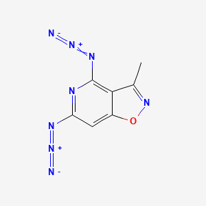 molecular formula C7H4N8O B12562753 Isoxazolo[4,5-c]pyridine, 4,6-diazido-3-methyl- CAS No. 194496-75-8