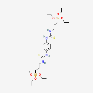 molecular formula C26H50N4O6S2Si2 B12562758 1,1'-(1,4-Phenylene)bis[3-[3-(triethoxysilyl)propyl]thiourea] CAS No. 198645-55-5