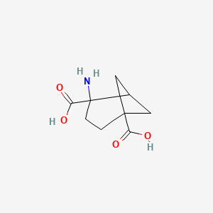 molecular formula C9H13NO4 B12562771 4-Aminobicyclo[3.1.1]heptane-1,4-dicarboxylic acid CAS No. 220934-68-9