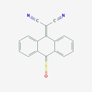 molecular formula C17H8N2OS B12562784 Propanedinitrile, (10-sulfinyl-9(10H)-anthracenylidene)- CAS No. 183486-71-7