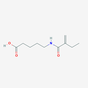 5-(2-Methylidenebutanamido)pentanoic acid