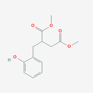 molecular formula C13H16O5 B12562795 Butanedioic acid, [(2-hydroxyphenyl)methyl]-, dimethyl ester CAS No. 215184-82-0