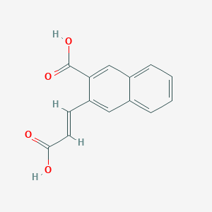 molecular formula C14H10O4 B1256281 3-(2-羧基乙烯基)萘-2-甲酸 