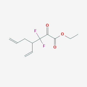 Ethyl 4-ethenyl-3,3-difluoro-2-oxohept-6-enoate