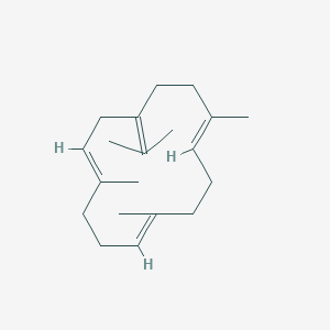 molecular formula C20H32 B1256283 Cembrene C 