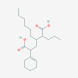 5-(Cyclohex-1-EN-1-YL)-3-hexyl-2-propylhexanedioic acid