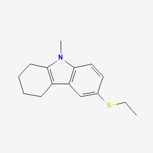 1H-Carbazole, 6-(ethylthio)-2,3,4,9-tetrahydro-9-methyl-