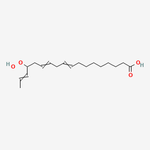 molecular formula C18H30O4 B12562905 15-Hydroperoxyoctadeca-9,12,16-trienoic acid CAS No. 189938-85-0