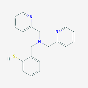 molecular formula C19H19N3S B12562906 2-({Bis[(pyridin-2-yl)methyl]amino}methyl)benzene-1-thiol CAS No. 217962-06-6