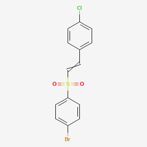 1-Bromo-4-[2-(4-chlorophenyl)ethenesulfonyl]benzene