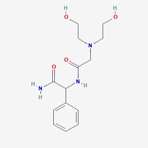 N-(2-Amino-2-oxo-1-phenylethyl)-N~2~,N~2~-bis(2-hydroxyethyl)glycinamide