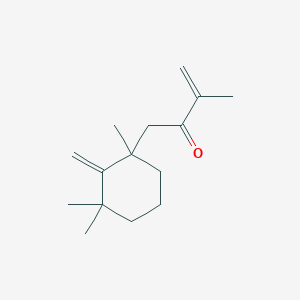 molecular formula C15H24O B12562982 3-Buten-2-one, 3-methyl-1-(1,3,3-trimethyl-2-methylenecyclohexyl)- CAS No. 188584-38-5