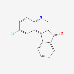 molecular formula C16H8ClNO B12563022 2-Chloro-7H-indeno[2,1-C]quinolin-7-one CAS No. 192513-63-6