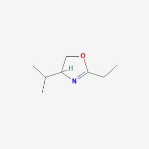 molecular formula C8H15NO B12563025 2-Ethyl-4-(propan-2-yl)-4,5-dihydro-1,3-oxazole CAS No. 195198-17-5