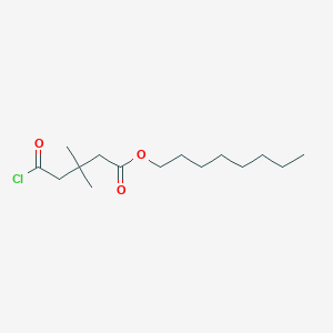 Octyl 5-chloro-3,3-dimethyl-5-oxopentanoate