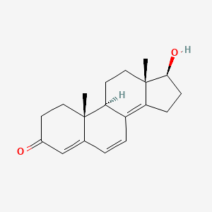 molecular formula C19H24O2 B1256314 17-Hydroxy-4,6,8(14)-androstatriene-3-one CAS No. 23971-01-9