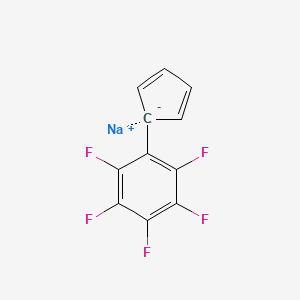 sodium;1-cyclopenta-2,4-dien-1-yl-2,3,4,5,6-pentafluorobenzene