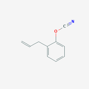 molecular formula C10H9NO B12563160 2-(Prop-2-en-1-yl)phenyl cyanate CAS No. 143304-63-6