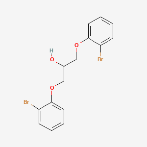 molecular formula C15H14Br2O3 B12563176 1,3-Bis(2-bromophenoxy)propan-2-ol CAS No. 144393-69-1