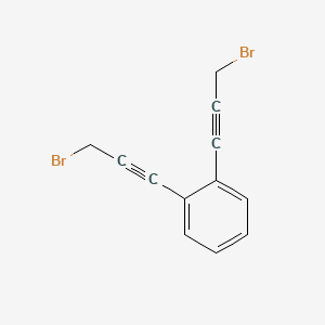 molecular formula C12H8Br2 B12563186 Benzene, 1,2-bis(3-bromo-1-propynyl)- CAS No. 173382-69-9