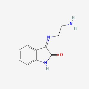 molecular formula C10H11N3O B12563197 3-[(2-Aminoethyl)amino]-2H-indol-2-one CAS No. 150441-66-0