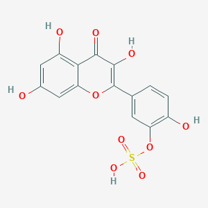 molecular formula C15H10O10S B1256322 Quercetin 3'-O-sulfate 