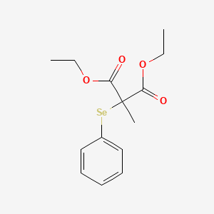 molecular formula C14H18O4Se B12563284 Diethyl methyl(phenylselanyl)propanedioate CAS No. 150194-66-4