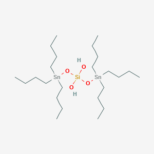 molecular formula C24H56O4SiSn2 B12563297 5,5,9,9-Tetrabutyl-7,7-dihydroxy-6,8-dioxa-7-sila-5,9-distannatridecane CAS No. 193361-82-9