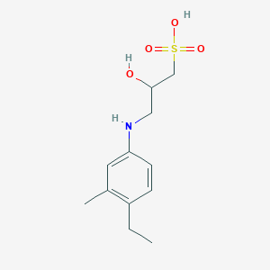 3-(4-Ethyl-3-methylanilino)-2-hydroxypropane-1-sulfonic acid