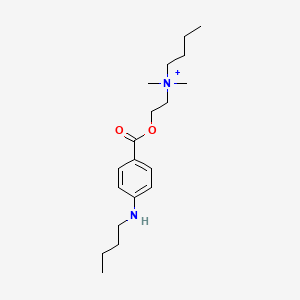 Butyl-[2-(4-butylamino-benzoyloxy)-ethyl]-dimethyl-ammonium