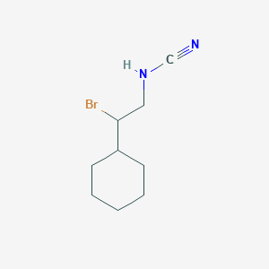 (2-Bromo-2-cyclohexylethyl)cyanamide