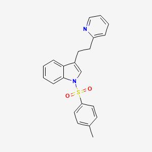 1-(4-Methylbenzene-1-sulfonyl)-3-[2-(pyridin-2-yl)ethyl]-1H-indole